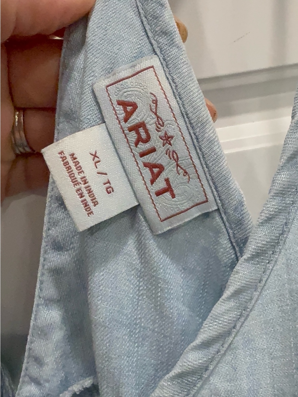Ariat Women’s Western Aloha Light Denim Dress - Picture 7 of 9